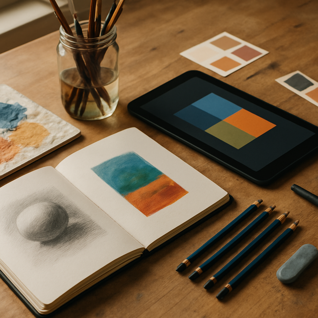 Kuenstlerische Techniken lernen bei robwaltoon.com