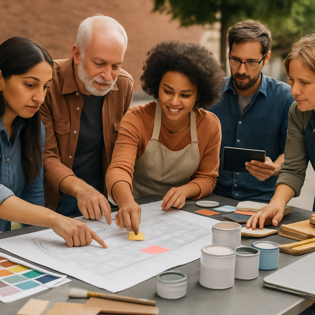 Gemeinschaftsbasierte Kunstaktionen planen mit robwaltoon